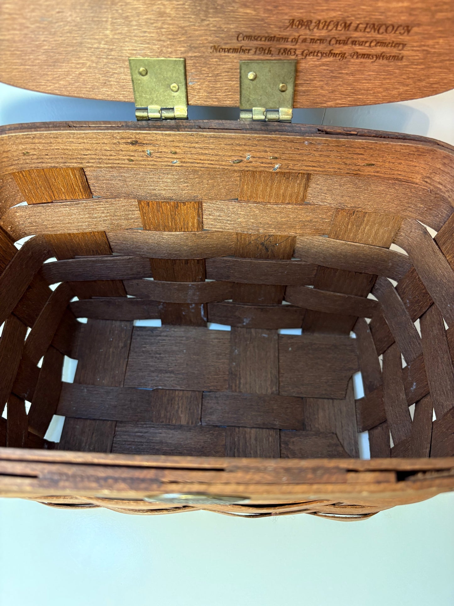 Peterboro Basket Co. Abraham Lincoln Basket