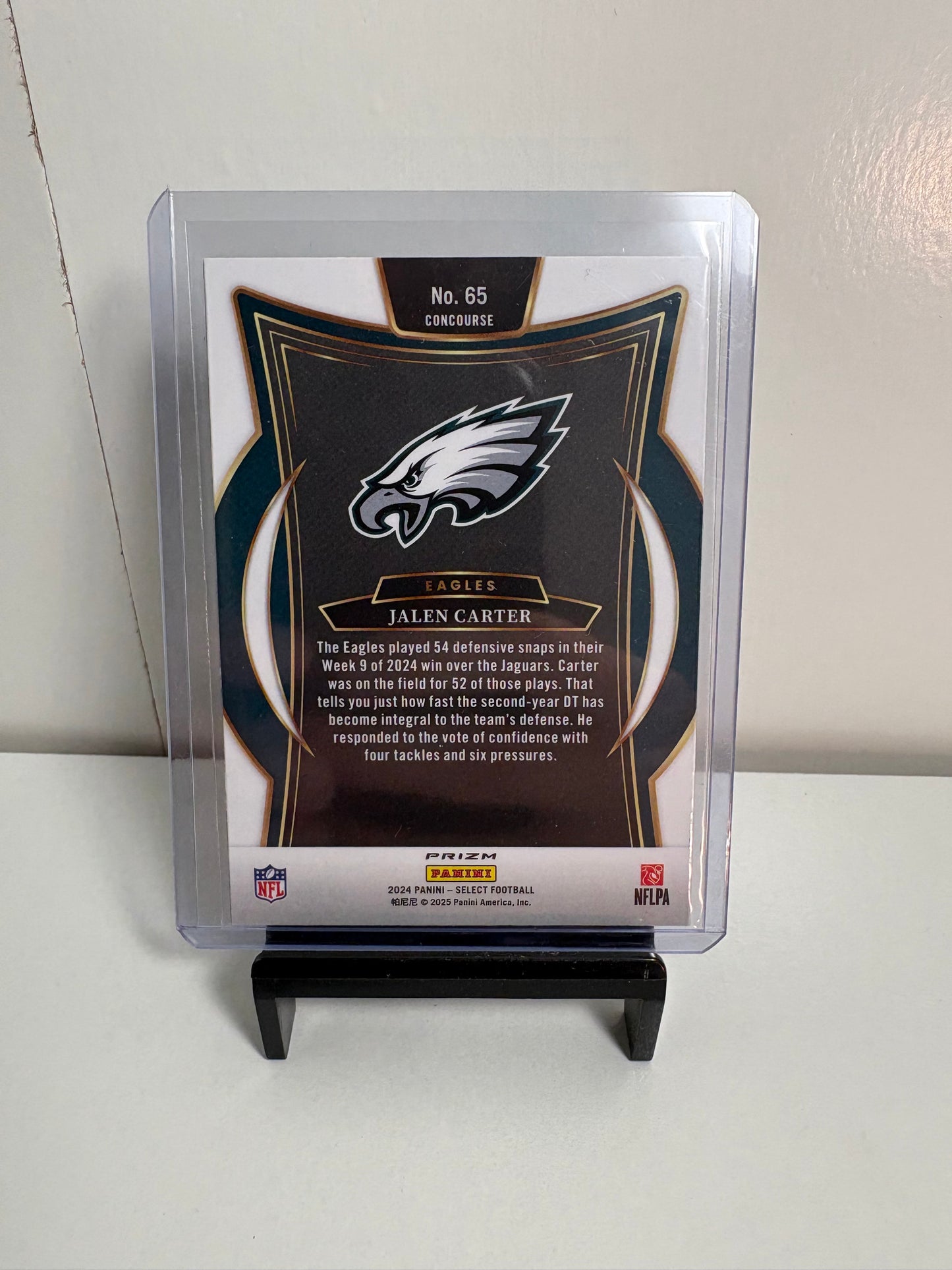 2024 Panini Select Jalen Carter Football Card