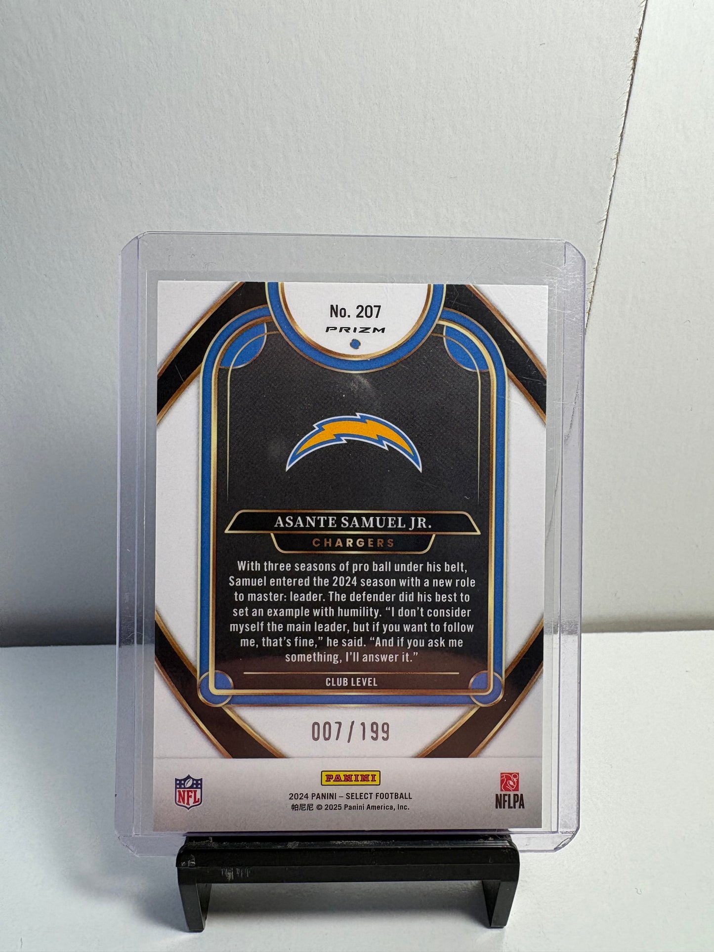 2024 Panini Select Asante Samuel Jr. /199 Football Card