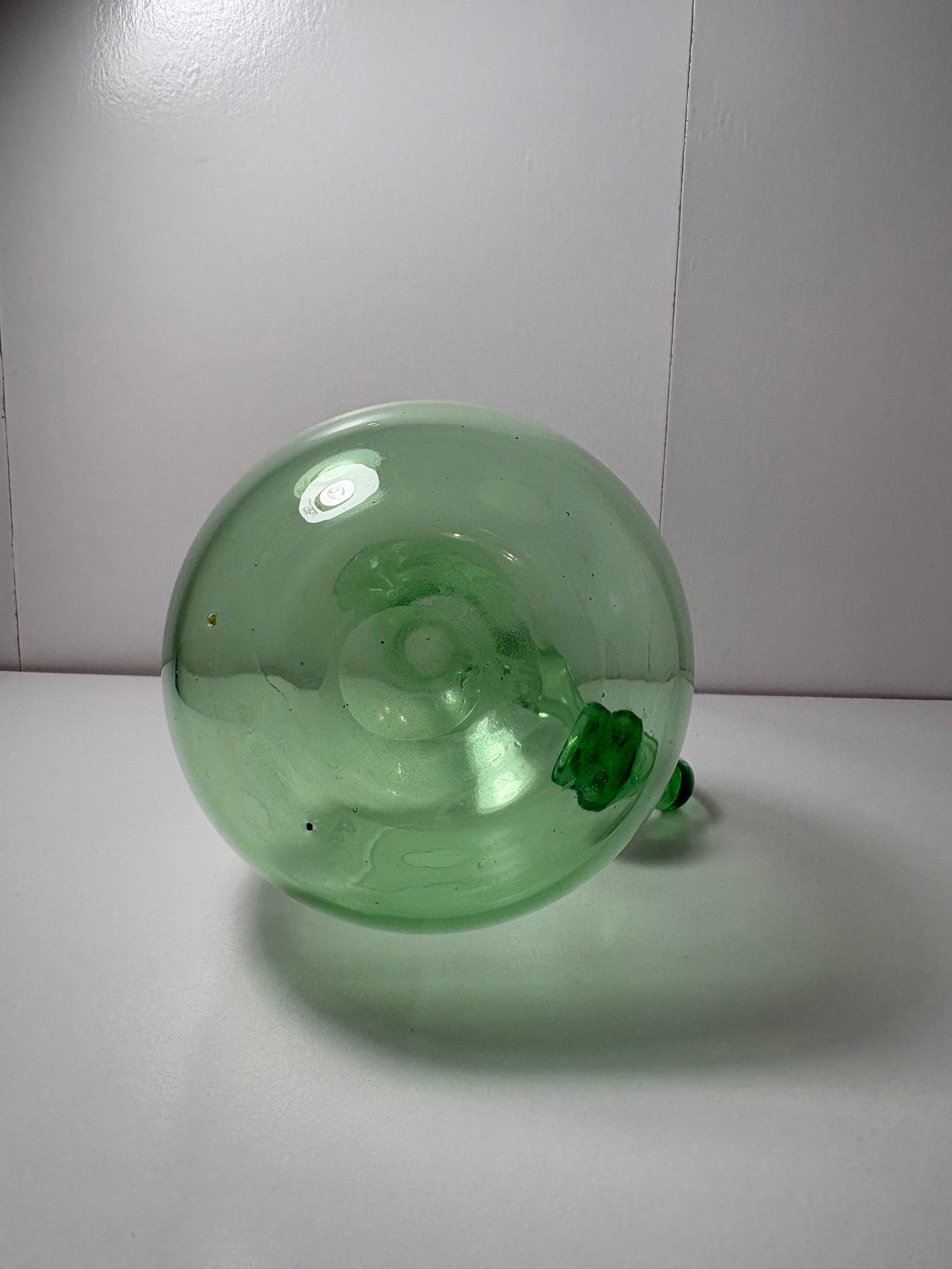 Vintage Green Glass Pitcher