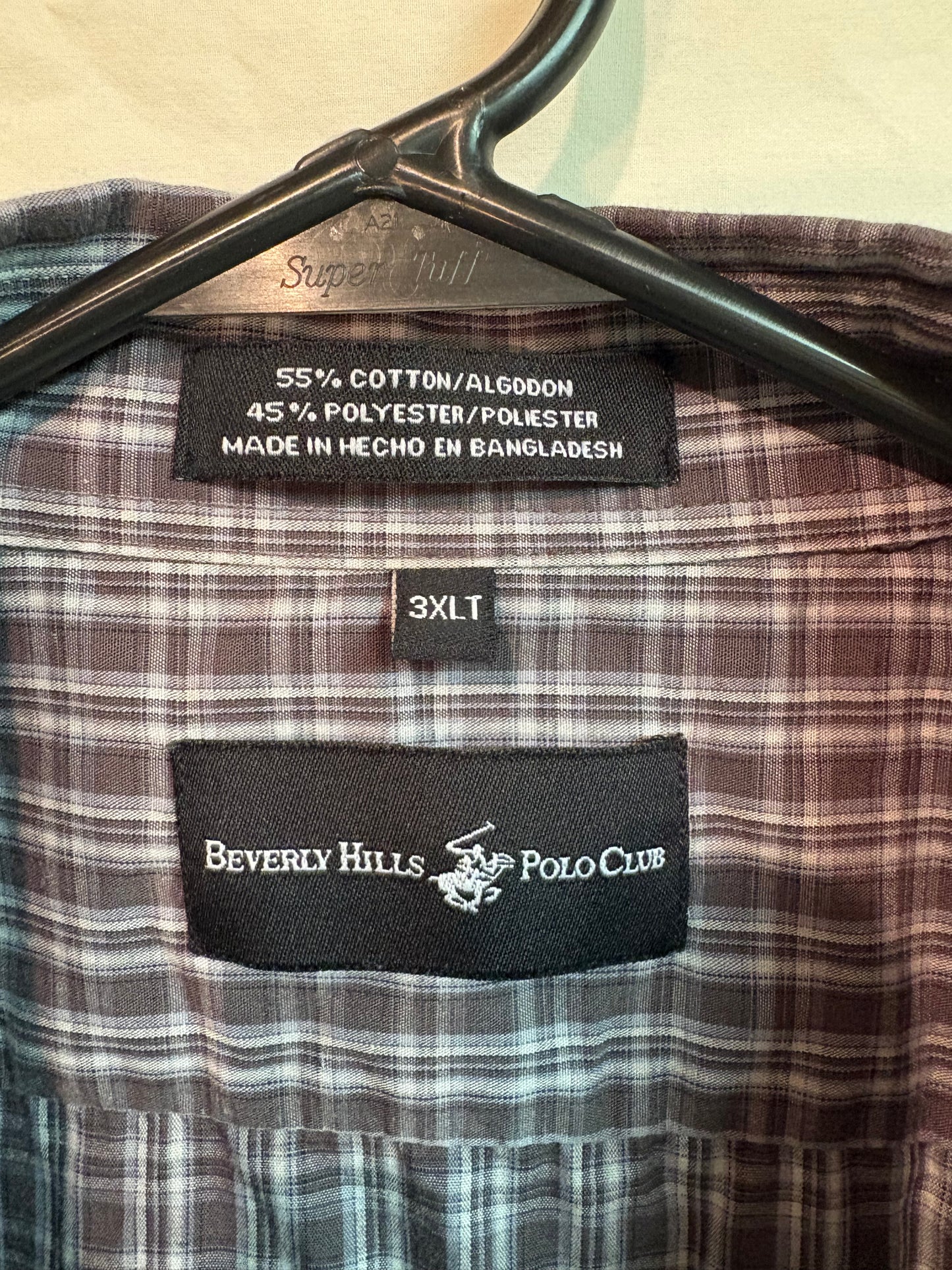 Men's Beverly Hills Polo Club Short Sleeve Button Down Shirt