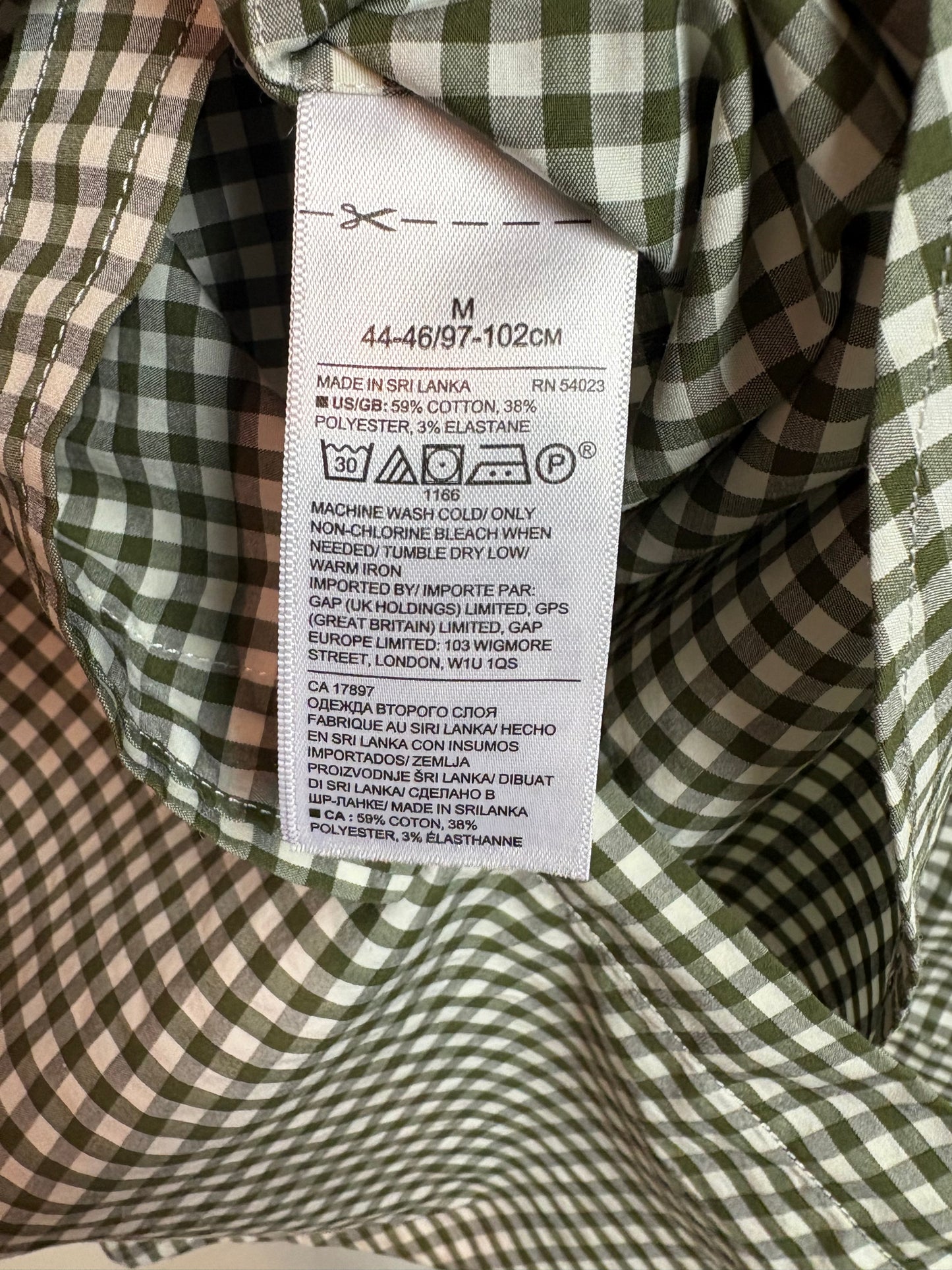 Men's Banana Republic Slim Flex Fit Stretch Olive Green Plaid Shirt