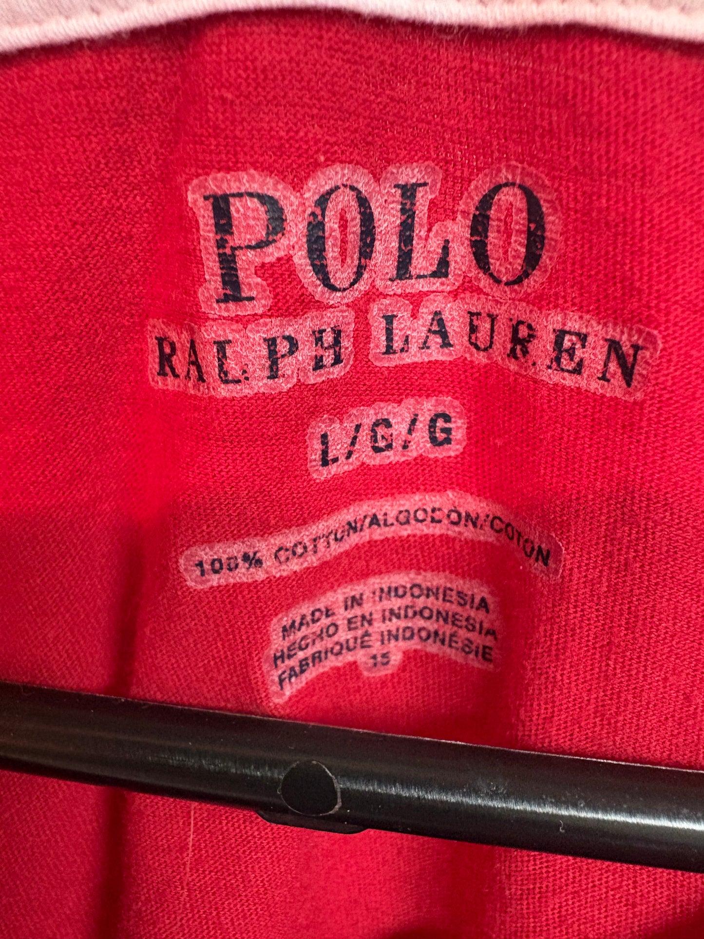 Men's Polo Ralph Lauren Red V-Neck Shirt