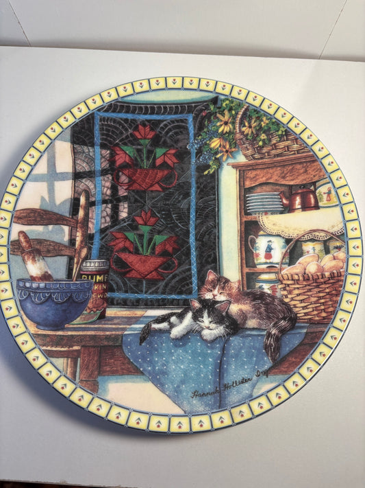 "Lazy Morning" Vintage Collector Plate