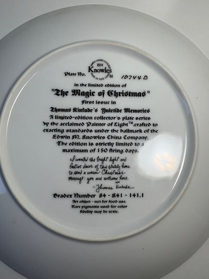 "The Magic of Christmas" Thomas Kinkade Collector Plate