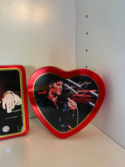 Lot of 3 Russel Stover Elvis Presley Tins