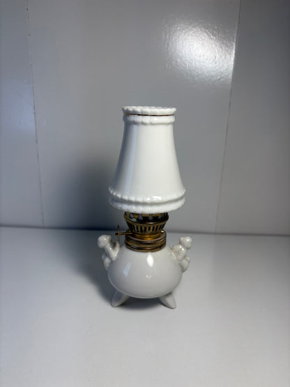 Vintage Miniature Porcelain Oil Lamp