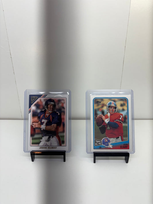 Lot of 2 John Elway Football Cards