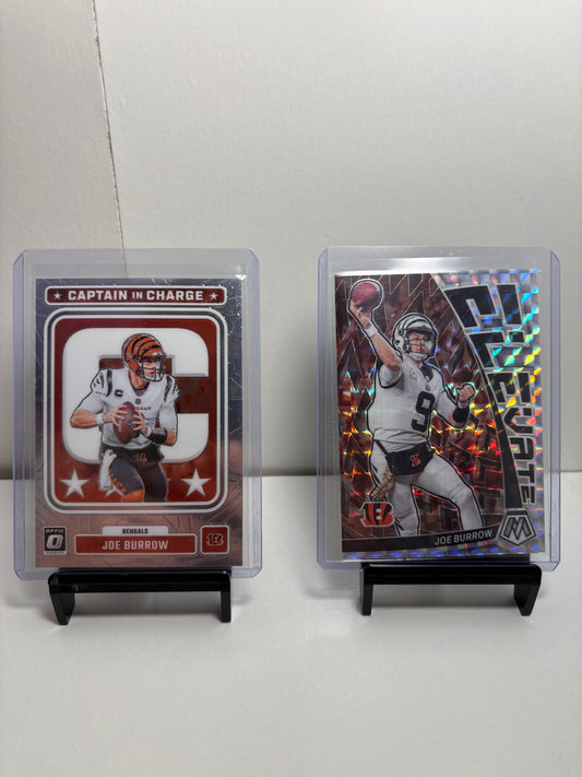 Lot of 2 Joe Burrow Football Cards