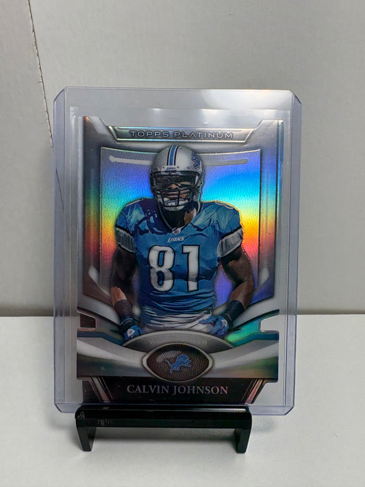 Topps Platinum Calvin Johnson Football Card