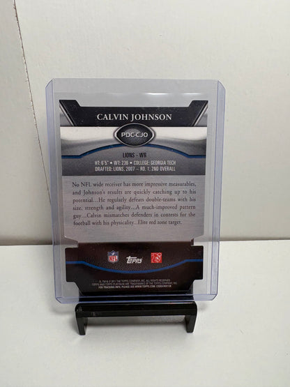 Topps Platinum Calvin Johnson Football Card