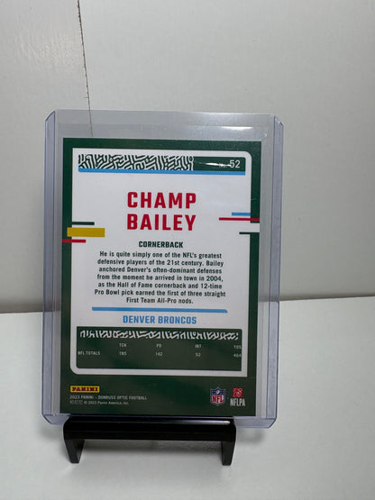 Lot of 4 2023 Panini Football Cards (Bruce Smith, Champ Bailey, Reggie Wayne, Brian Dawkins)