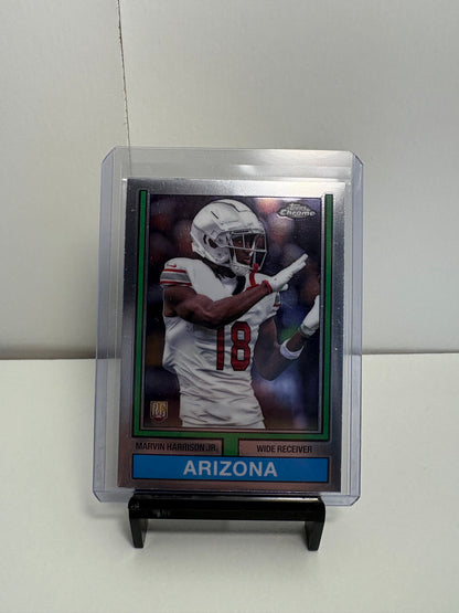 Lot of 4 Marvin Harrison Jr. Rookie Football Cards