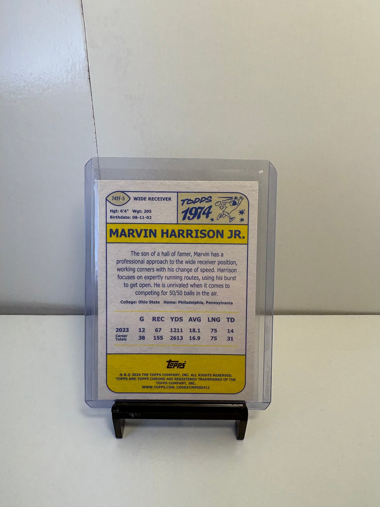 Lot of 4 Marvin Harrison Jr. Rookie Football Cards