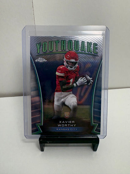 Lot of 5 Xavier Worthy Rookie Football Cards