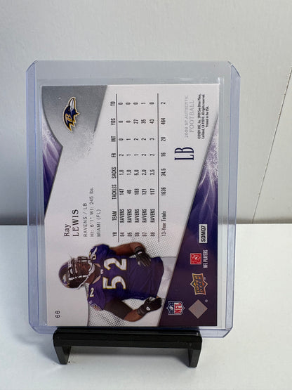 Lot of 3 Football Cards (Ray Lewis, Calvin Johnson, Larry Fitzgerald)
