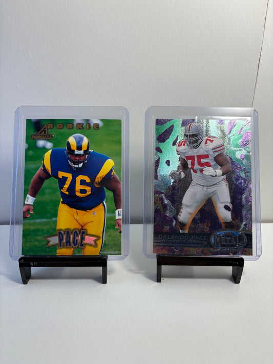 Lot of 2 Orlando Pace Rookie Football Cards