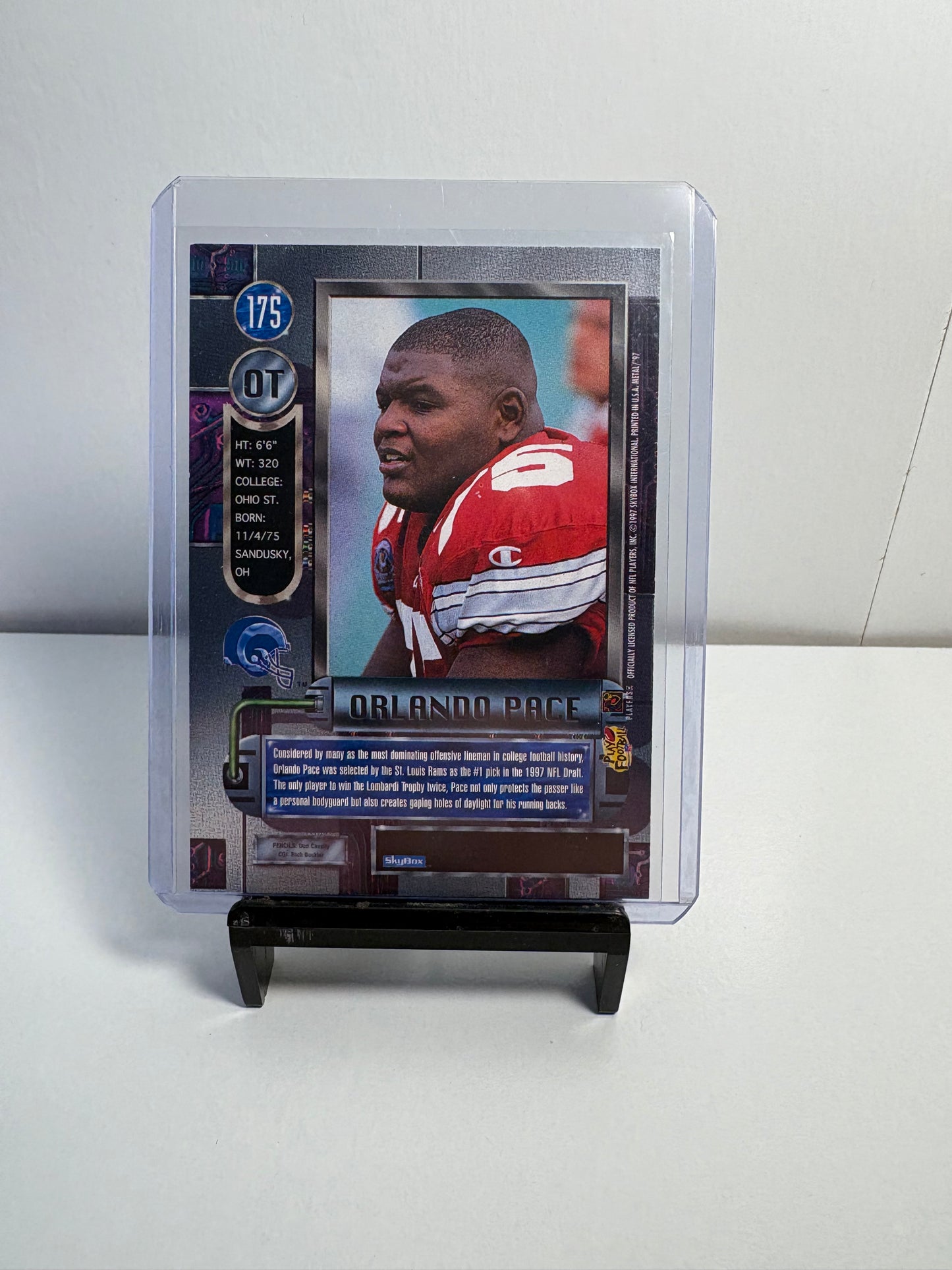 Lot of 2 Orlando Pace Rookie Football Cards