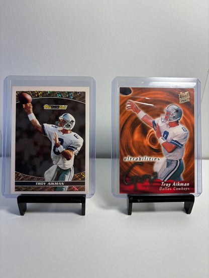 Lot of 2 Troy Aikman Football Cards