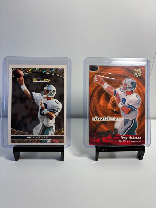 Lot of 2 Troy Aikman Football Cards