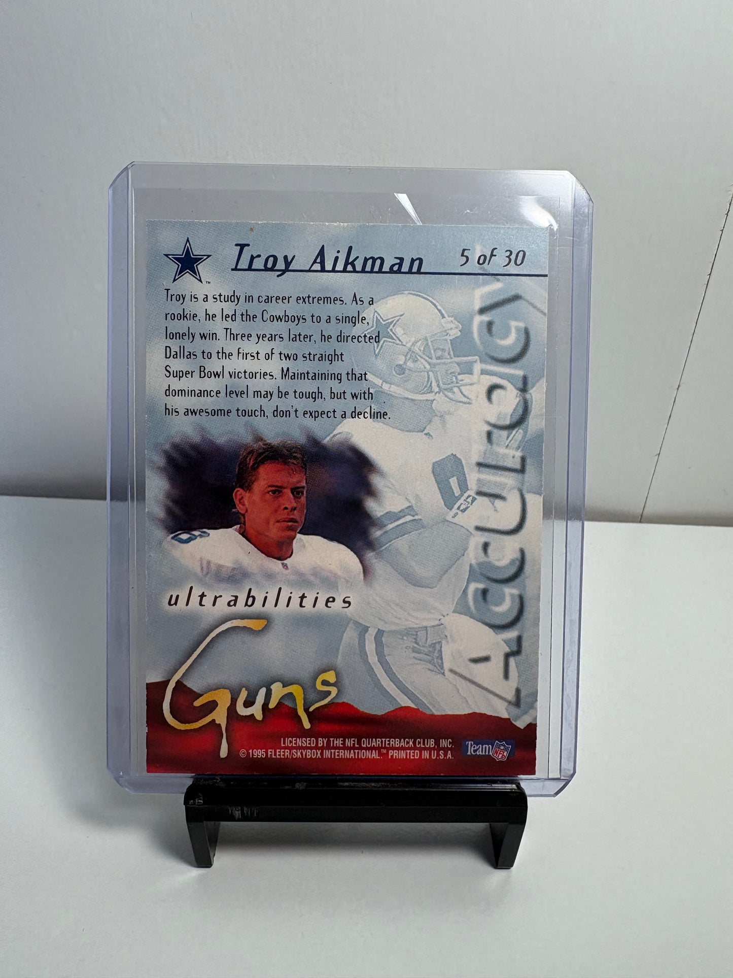 Lot of 2 Troy Aikman Football Cards