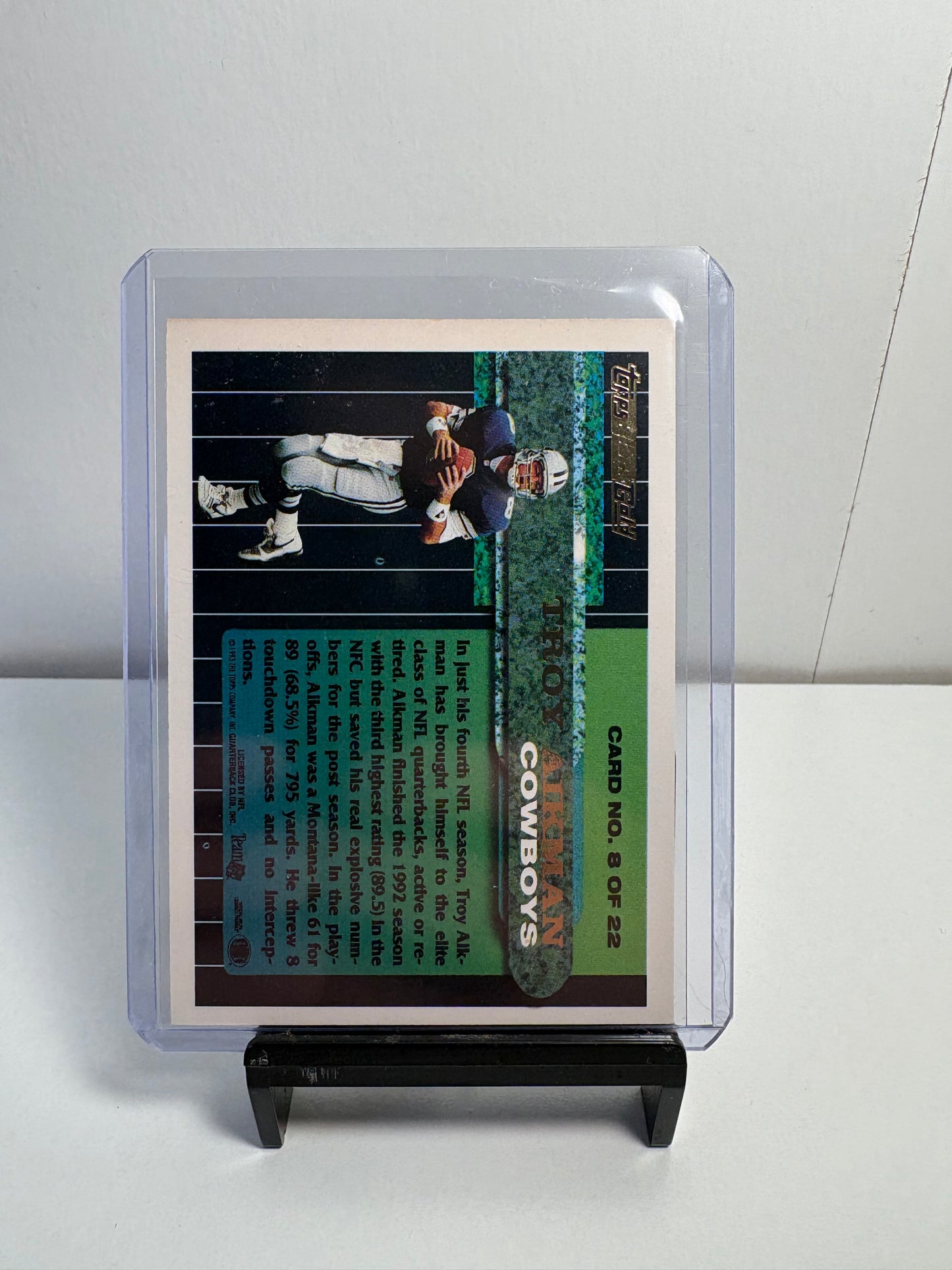 Lot of 2 Troy Aikman Football Cards