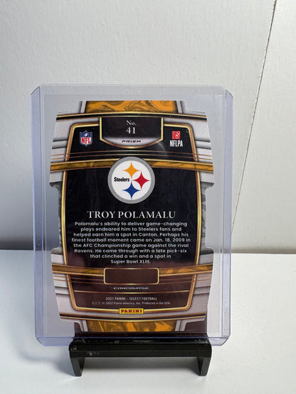 Troy Polamalu Die Cut Football Card