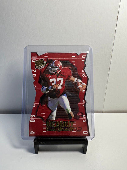 2000 Press Pass Breakout Shaun Alexander Die Cut Parallel Football Card