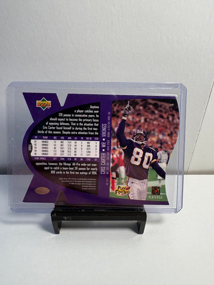 1996 SPx Gold Chris Carter Football Card