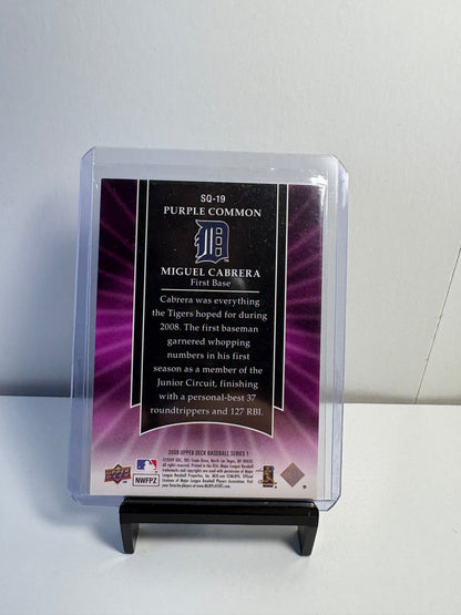 2009 Upper Deck First Edition StarQuest Miguel Cabrera Baseball Card