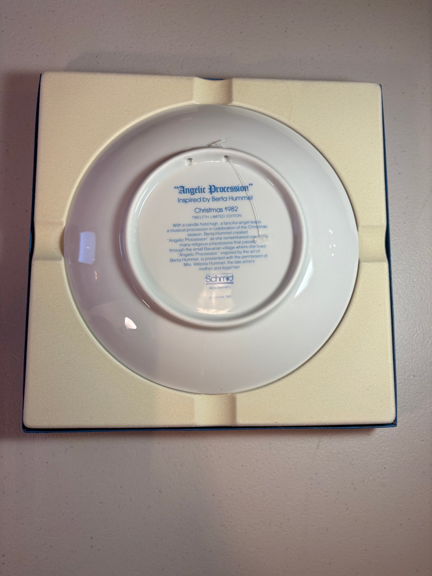 Lot of 3 1980's Christmas Hummel Collector Plates