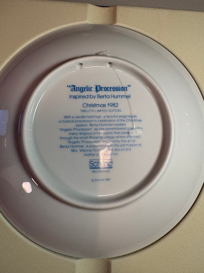 Lot of 3 1980's Christmas Hummel Collector Plates