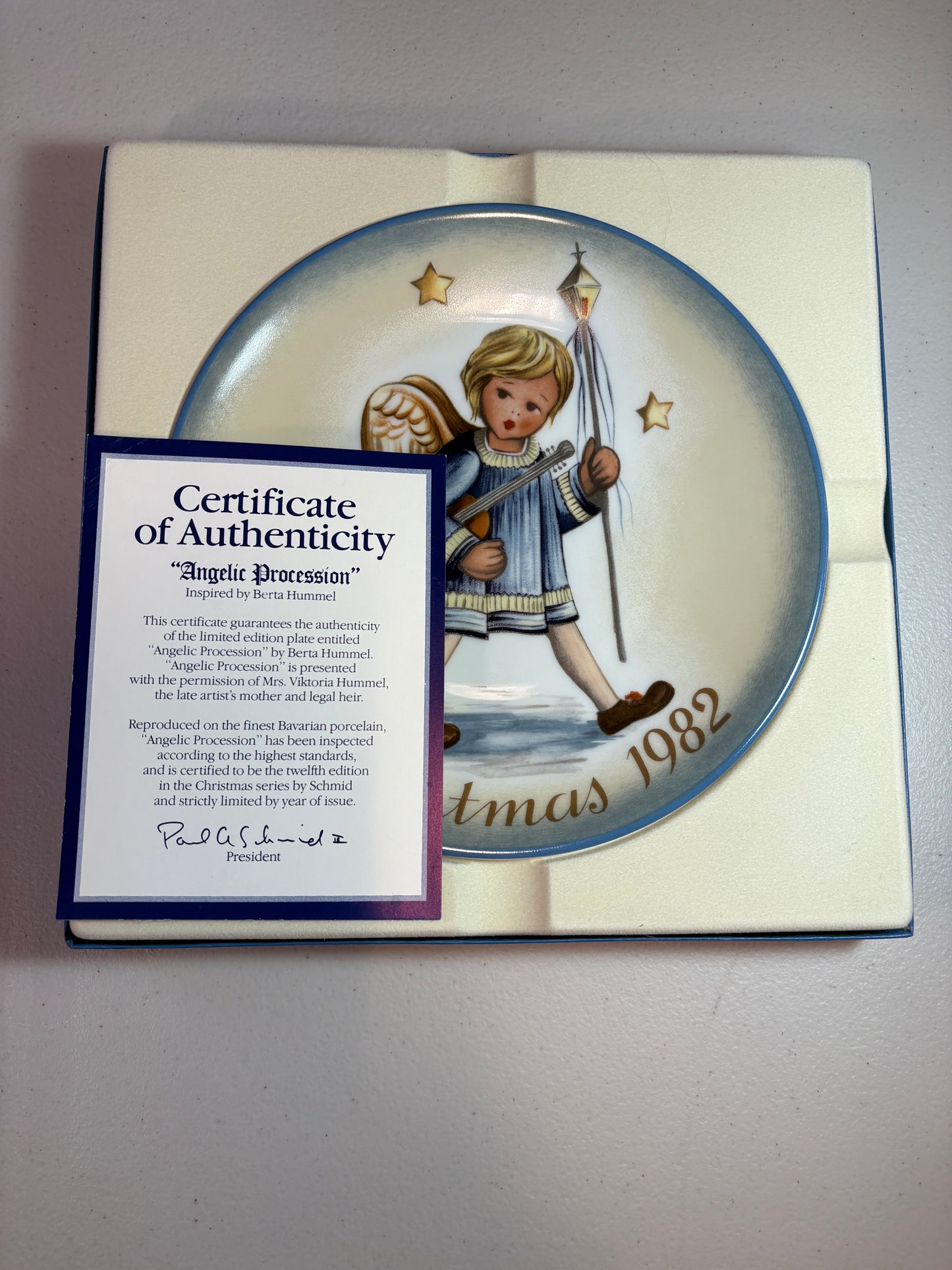 Lot of 3 1980's Christmas Hummel Collector Plates