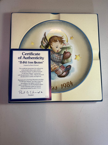 Lot of 3 1980's Christmas Hummel Collector Plates