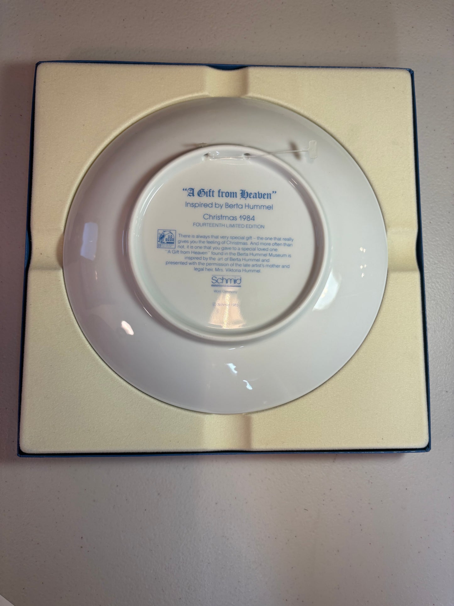 Lot of 3 1980's Christmas Hummel Collector Plates