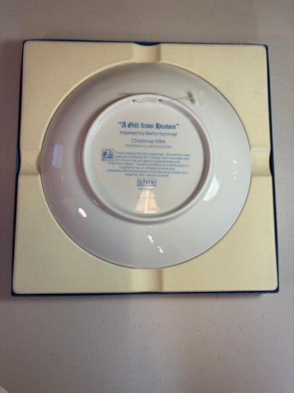 Lot of 3 1980's Christmas Hummel Collector Plates