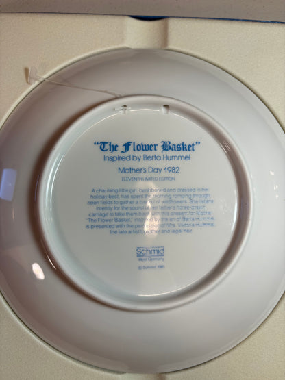 Lot of 3 Vintage 1980's Hummel Mothers Day Collector Plates