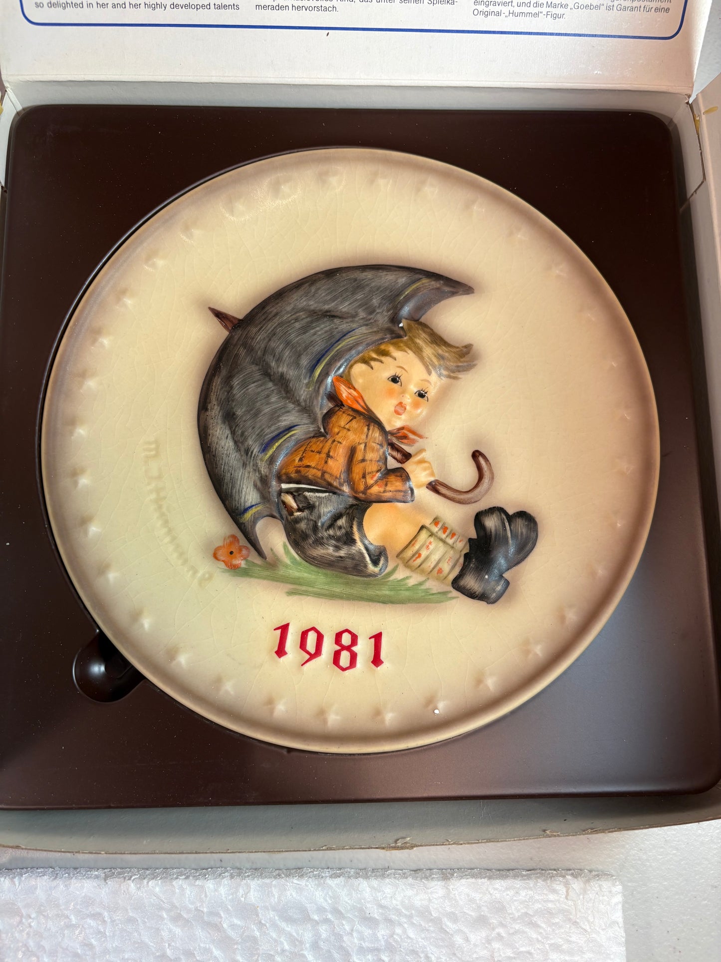 Lot of 3 Vintage 1980's Hummel Annual Collector Plates