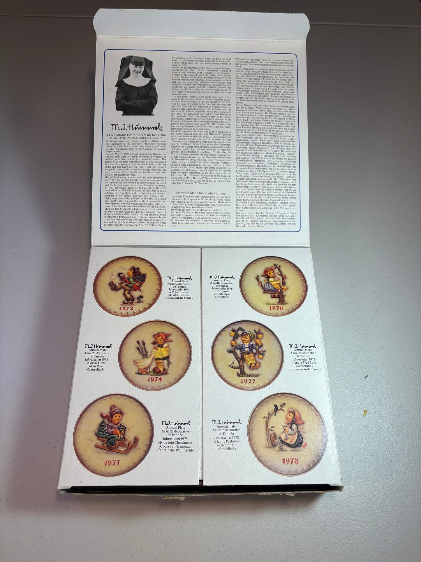 Lot of 3 Vintage 1980's Hummel Annual Collector Plates