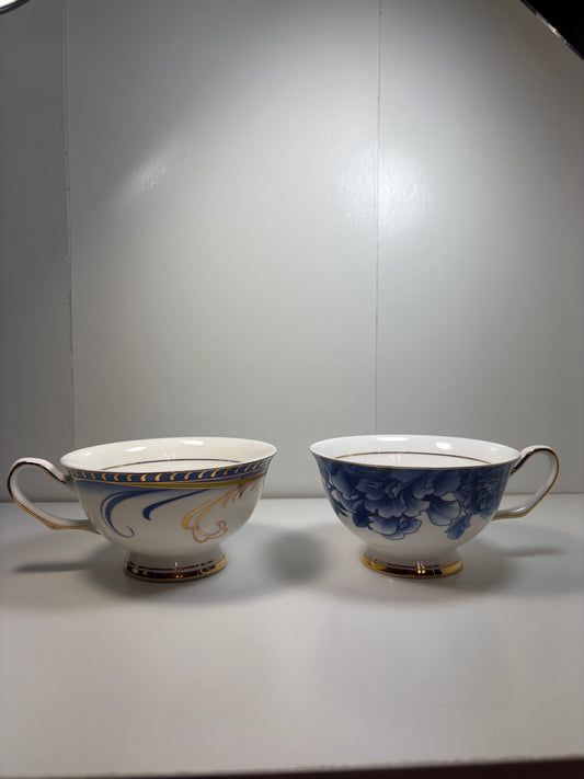 Lot of 2 Bone China Tea Cups