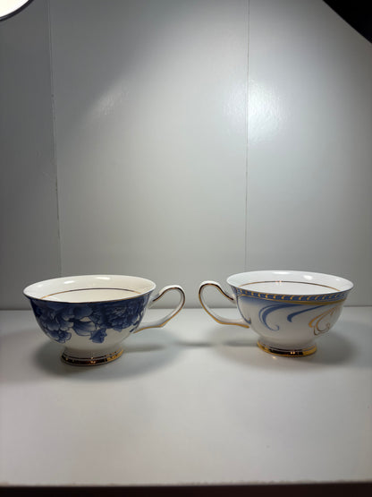Lot of 2 Bone China Tea Cups