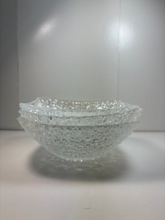 Lot of 3 Textured Bowls