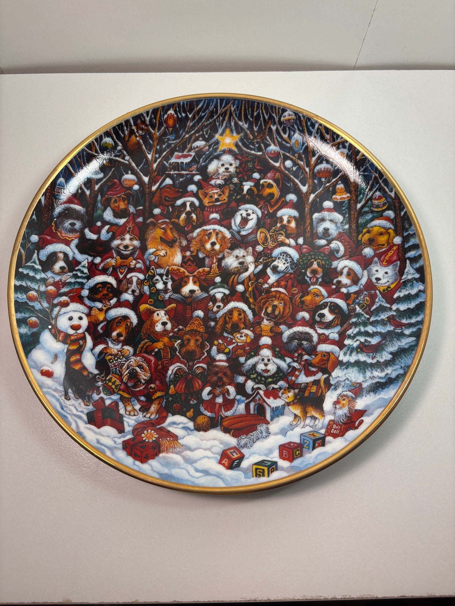 "Santa Paws" Decorative Plate