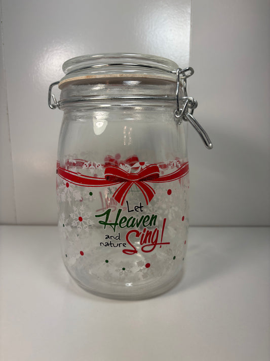 Christmas Glass Jar