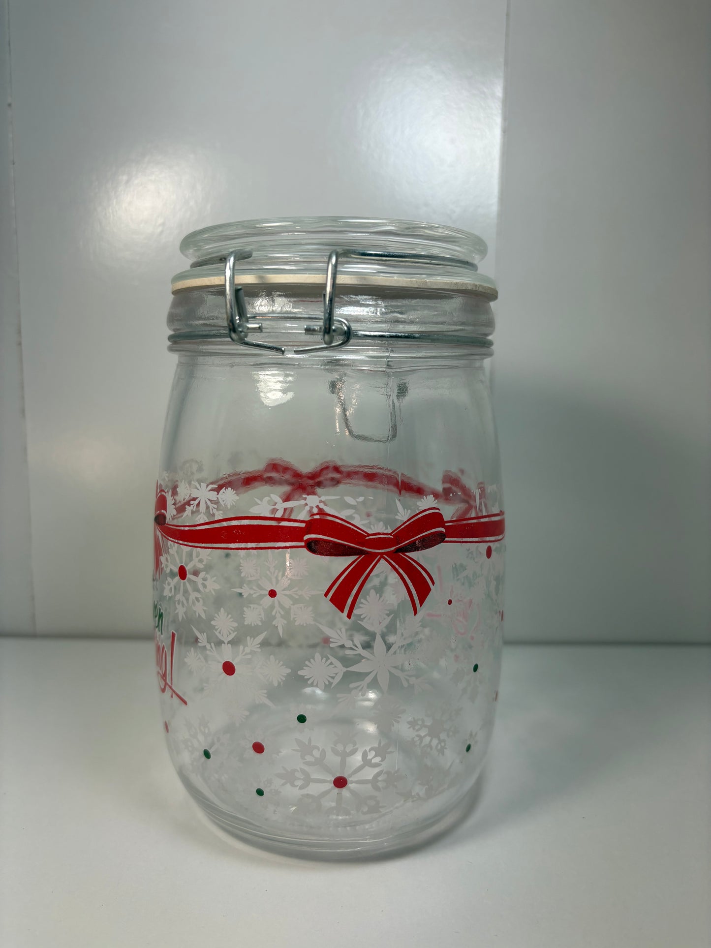 Christmas Glass Jar