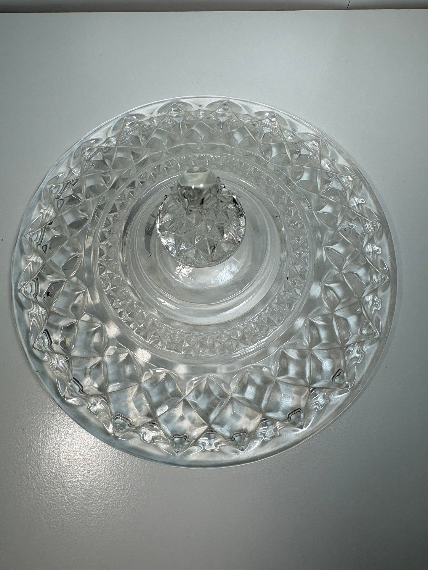 Vintage Crystal Glass Candy Dish