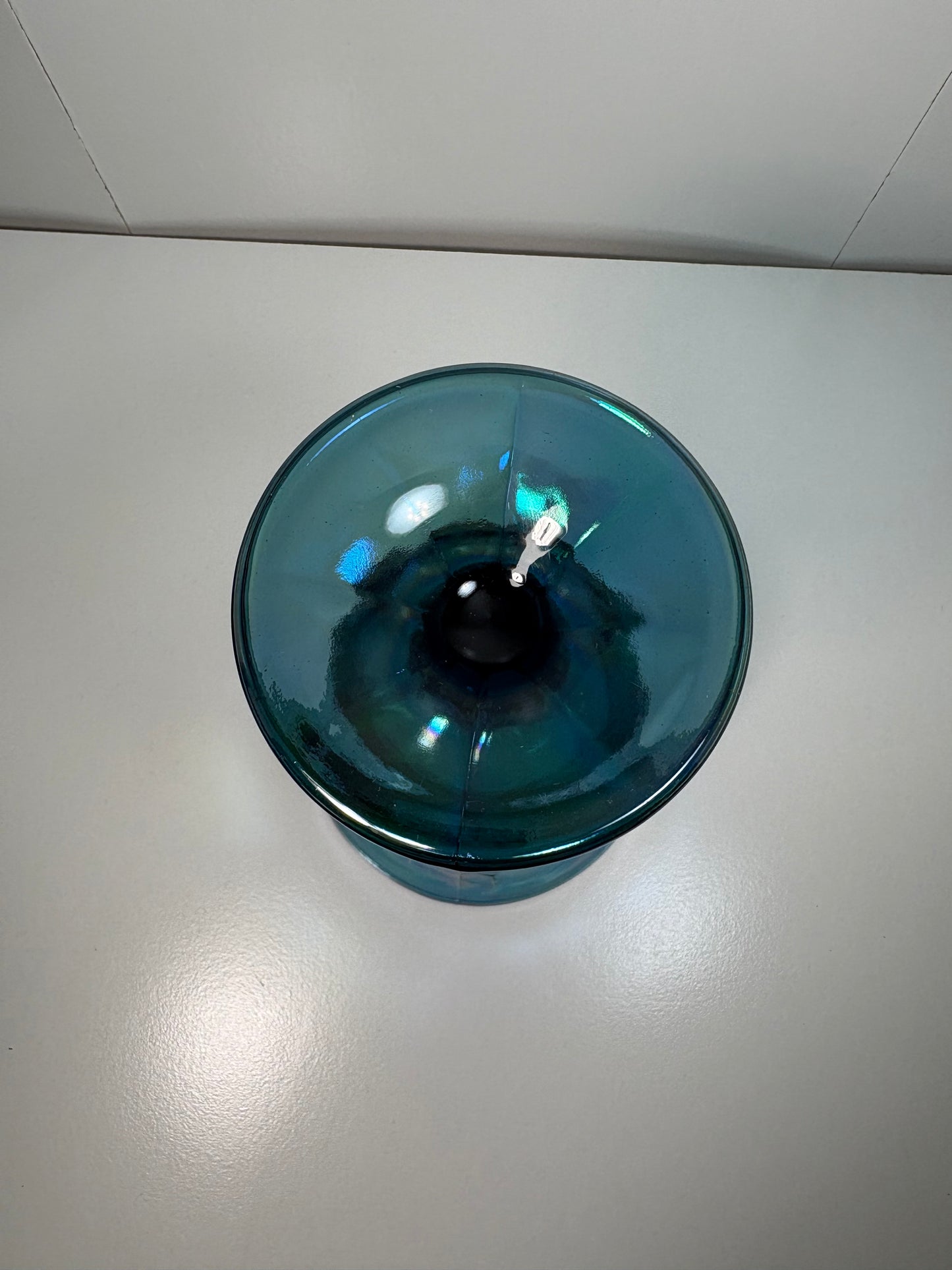 Vintage Indiana Glass "Harvest" pattern Carnival Glass Goblet