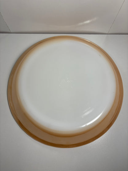 Vintage Anchor Hocking Fire King Peach Luster Pie Plate