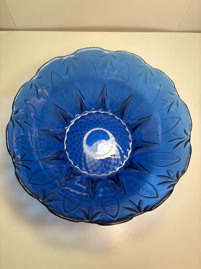 Lot of 4 Avon Royal Sapphire Cobalt Blue Glass Bowls