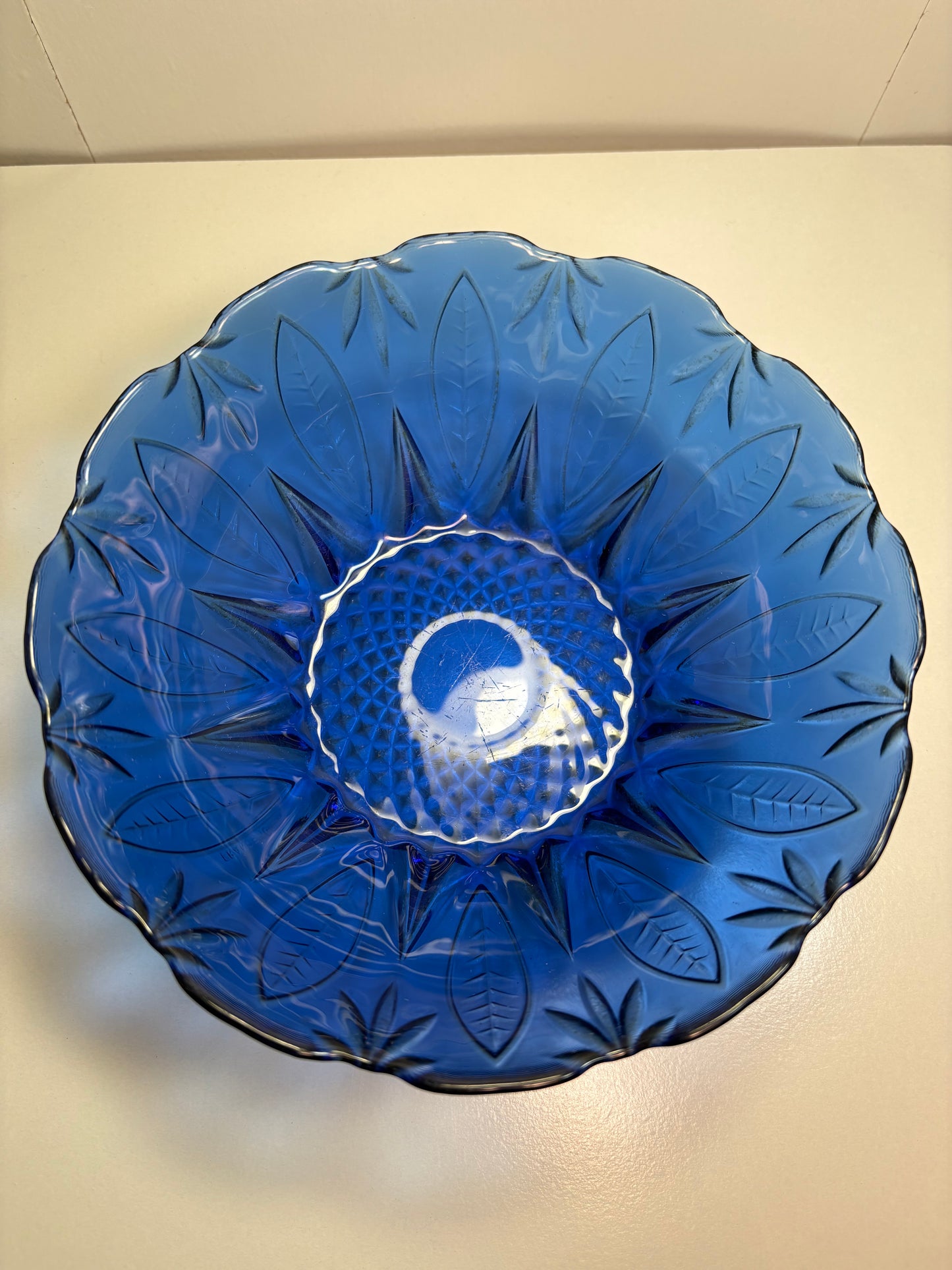 Lot of 4 Avon Royal Sapphire Cobalt Blue Glass Bowls
